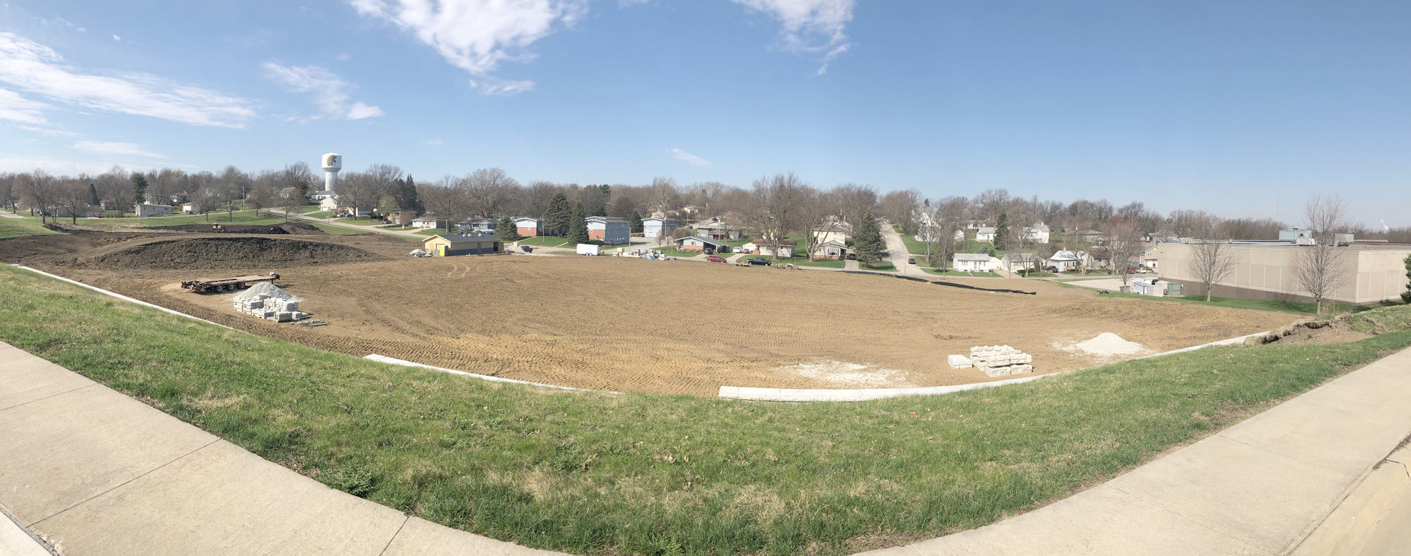 Work continues on Atlantic baseball, softball field